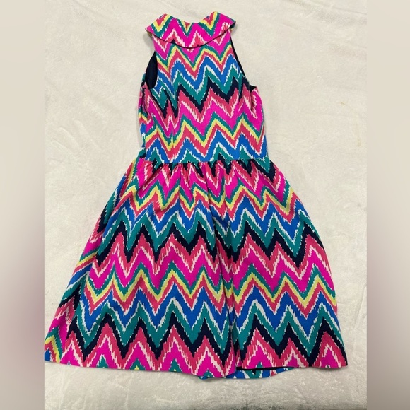 Lilly Pulitzer - Multicolored Zig-Zag Collared Dress - Picture 4 of 11